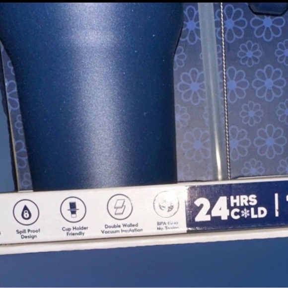 Life Is Good Blue Daisy Thermos - Picture 3 of 7